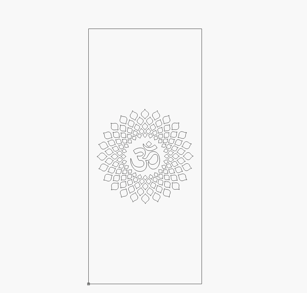 Mandir Back Panel Design 1 alternate view