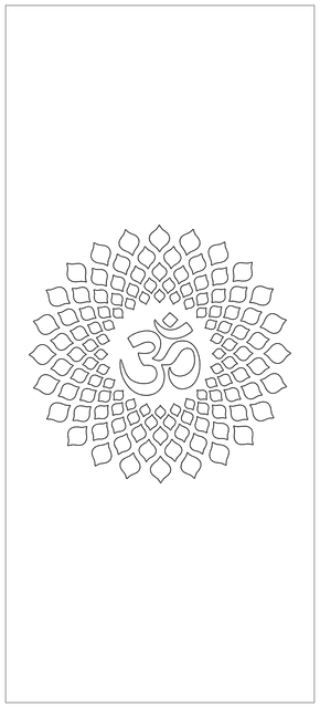 Mandir Back Panel Design 1 alternate view